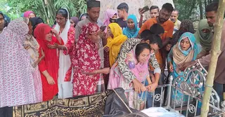 ময়মনসিংহে সড়ক দুর্ঘটনায় নিহত ৭ জনের জানাজা জামালপুরে সম্পন্ন